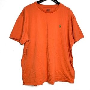 Polo Orange Crewneck Short Sleeve Tee